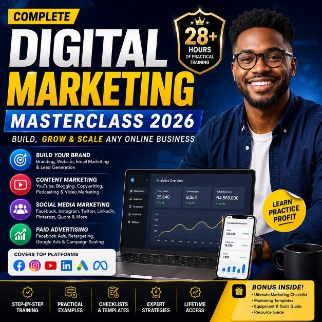 Complete Digital Marketing Masterclass 2026: Build, Grow &amp;amp; Scale Any Online Business