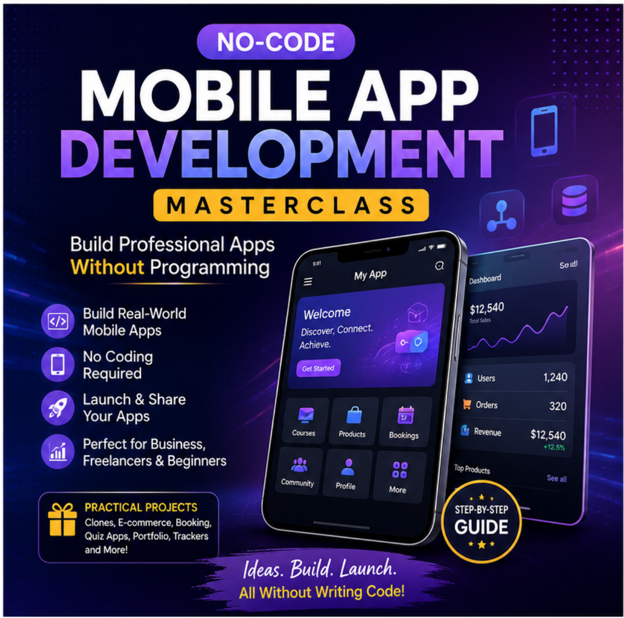 No-Code Mobile App Development Masterclass – Build Professional Apps Without Programming